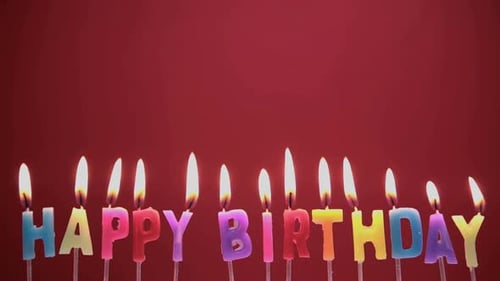 Happy birthday candles