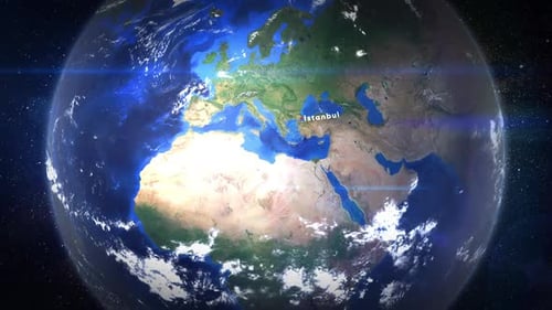 Zoom from Space Istanbul