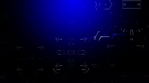 Technology Blue Background Loop