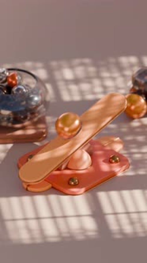 Balancing Marble 3d Loop Animation