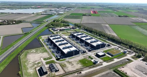 big data infrastructure, data centers, and hyperscalers in Middenmeer, The Netherlands.