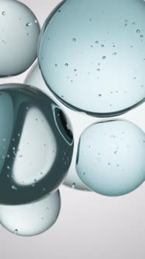 Organic Moving Translucent Spheres Background