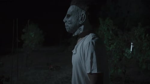 Monster Face In The Dark Night Forest