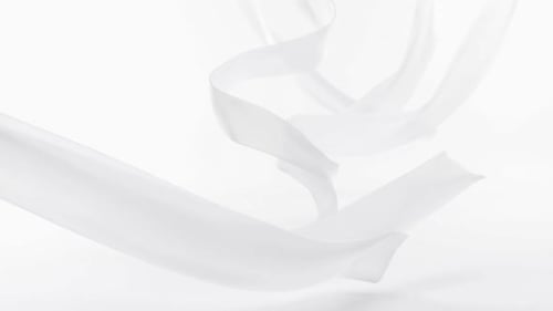 Floating Silk Ribbons Background Soft Fabric