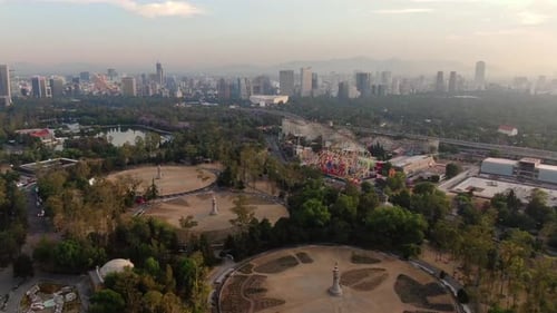 Beautiful park west of the city