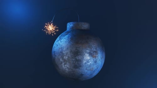 Compte à rebours d'une minute avant le début de la diffusion du jeu vidéo. Compte à rebours sous forme de noyau