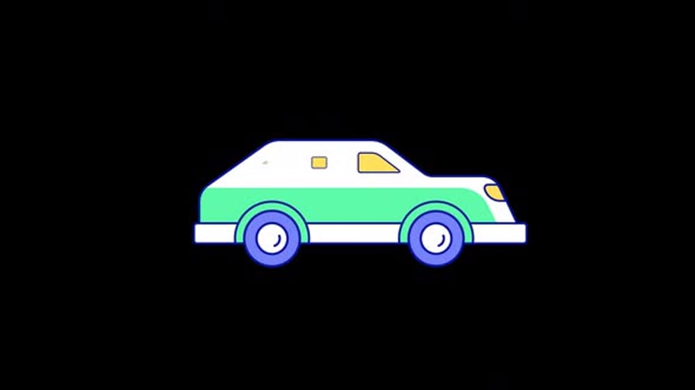 Flat Design Car Animation, Elements Motion Graphics ft. car & vehicle ...