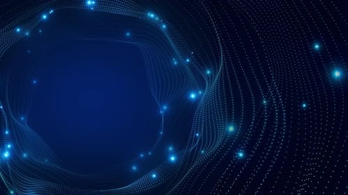 Circle dot wave digital background.