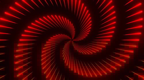 Red Circular Laser Show Background Vj Loop In 4K