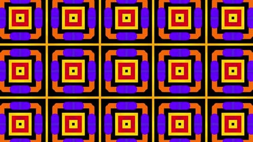 Vibrant Abstract Geometric Repeating Pattern Loop Background