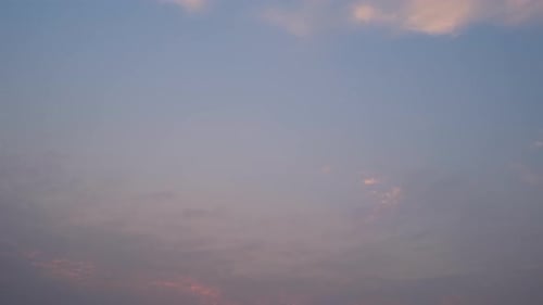 4K : Breathtaking sky time lapse of colorful sunset clouds