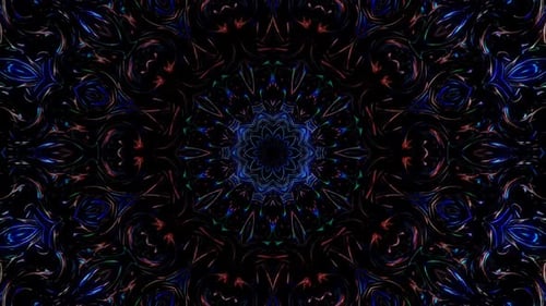 Abstract background moving stripes and flashing with shining light dots. Animation with circles