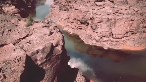 Aerial View of the Grand Canyon Upriver Colorado River