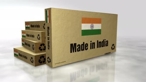 Made in India box 3d object