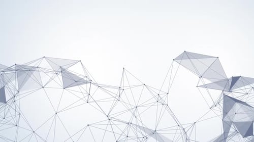 White Abstract Plexus Technology Background Loop V5