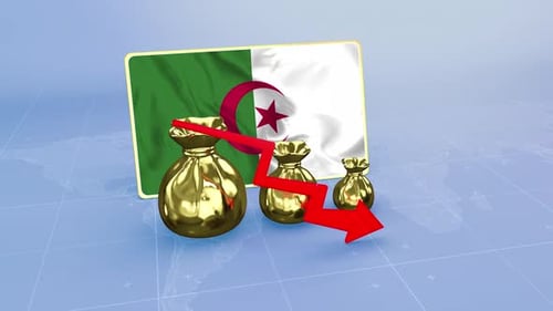 Algeria Reserves Decline Economic Crisis Data Graph Infographic