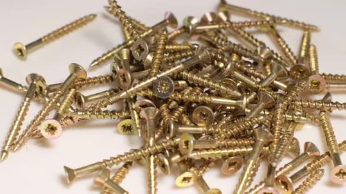 Many Metal Bolts Rotate in a Circle