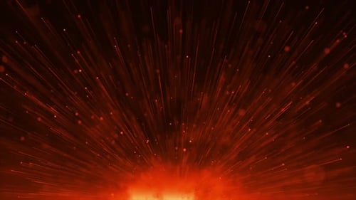 Starburst Abstract Glowing Particle Explosion