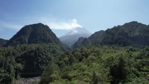 Landscape of Merapi mt