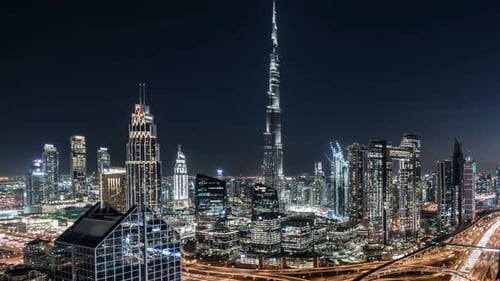 Dubai Timelapse, Burj Khalifa