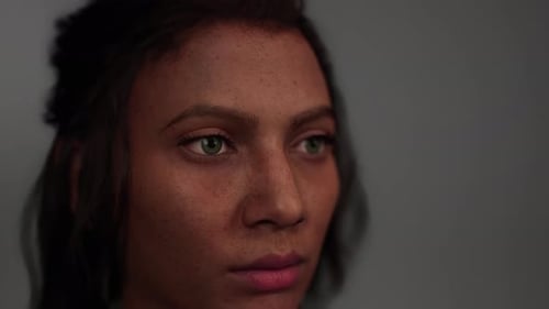 Realistic Digital Human Blinking Eye Close-up Animation