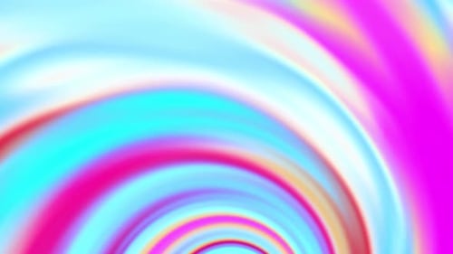 Fond dégradé tordu abstrait en boucle transparente. Rander 3D, animation de dégradé de vagues colorées