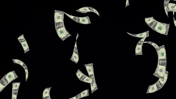 3D Money Falling Animation | Cash Rain Loop for Marketing Videos ...