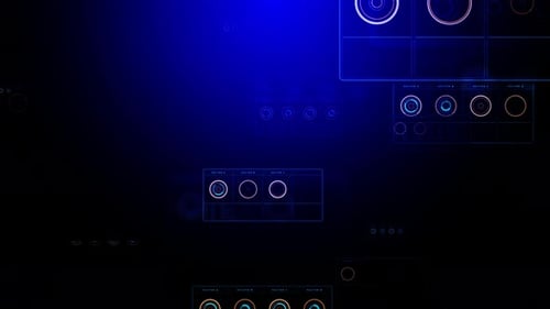 Boucle de fond bleue pour la technologie numérique