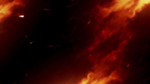 Fiery Burning Embers and Smoke Dynamic Animated Background