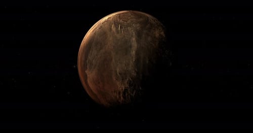 Slowly Rotating Rocky Planet in Dark Space