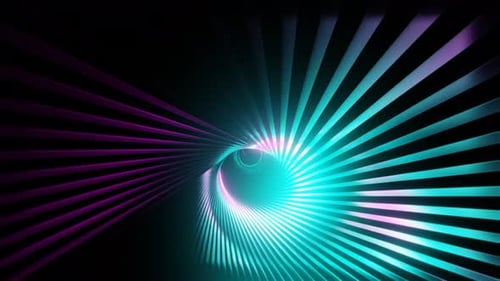 Pink And Cyan Belt Tunnel Background Vj Loop In 4K
