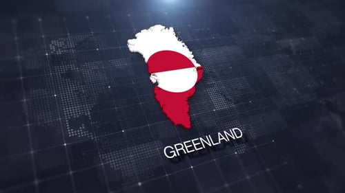 Greenland Map Displaying