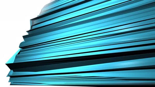 Abstract Blue Geometric Lines Dynamic Motion Background