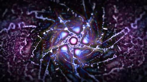 Dynamic Abstract Particle Vortex Background Animation