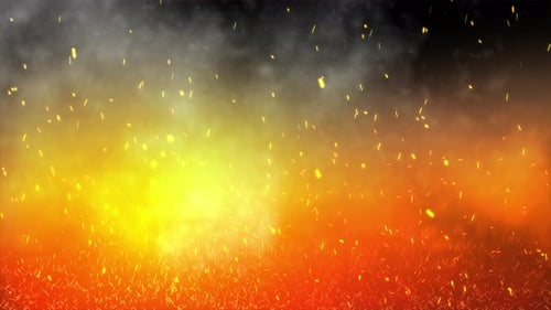 Animated Fiery Sparks and Embers Background Effect