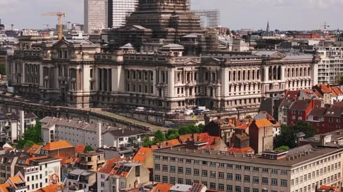 Brussels Showcases a Captivating Skyline Featuring a Blend of Modern and Historic Architecture