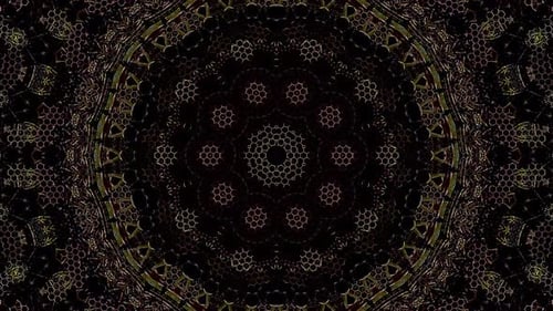 Abstract background moving stripes and flashing with shining light dots. Animation with circles