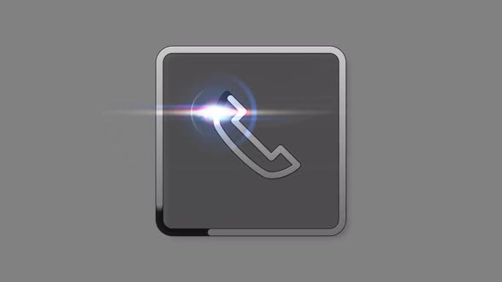 Modern Phone Call Icon Reveal Animation, Elements Motion Graphics ft ...