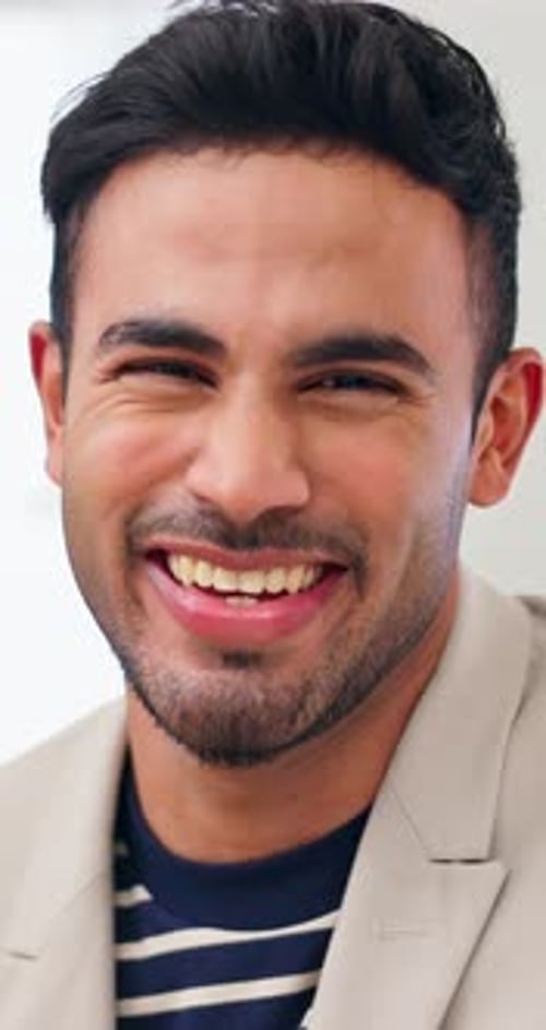 Smiling Young Adult Man in Blazer Portrait