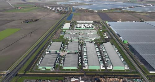 Centro de datos, en los Países Bajos, que muestra infraestructura para IA, algoritmos, datos, etc.