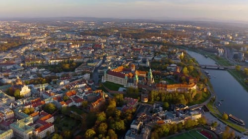 Historic royal Wawel castle in Krakow. Historic royal Wawel Cathedral and castle in Cracow, Poland.