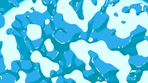 Dynamic Fluid Blue Abstract Shapes Background Loop