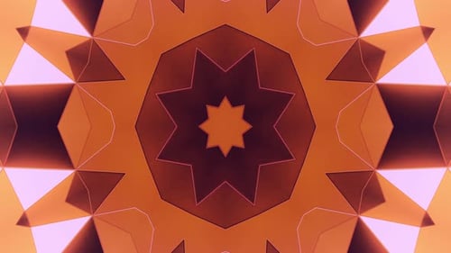 Geometric Kaleidoscope Looping Pattern Animation