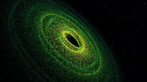 Cluster of stars. Starfield. Nebula.