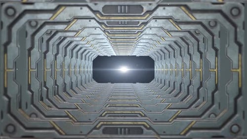 Journey Through A Futuristic Sci Fi Tunnel 2