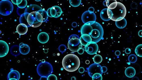 Colorful Rainbow Bubble Drift Abstract Motion Background Loop