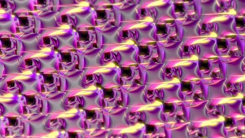 Abstract Geometric Metallic Pattern Loop Background