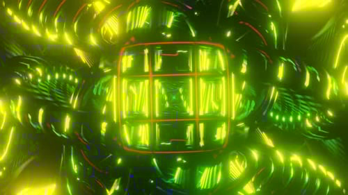 Neon Disco Strobe Lights in Flashing VJ Loop Motion Create an Electrifying Backdrop