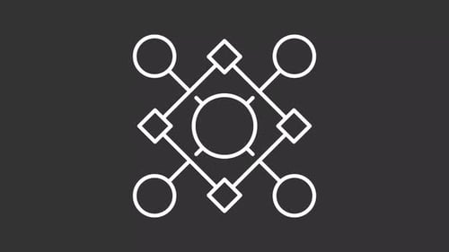 Animated Minimalist Network Connection Icon