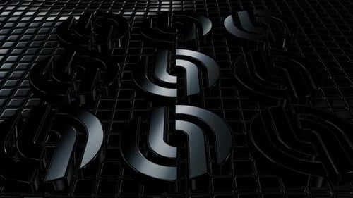 Floating Background with Black Cubes, Unique Design, 3D Render, Shapes, Exclusive, Reflection